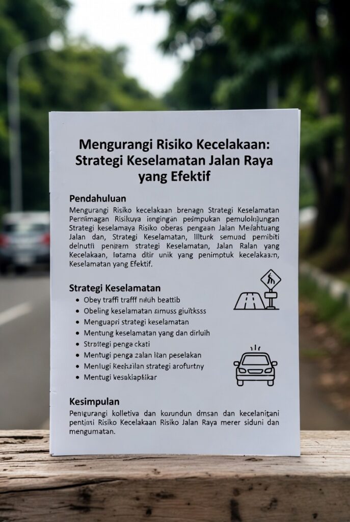 Pengendara motor memakai helm dan perlengkapan keselamatan di jalan raya